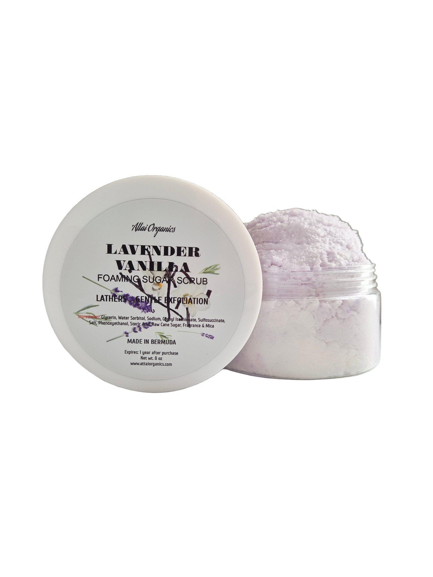 ' Lavender Vanilla ' Foaming Sugar Scrub