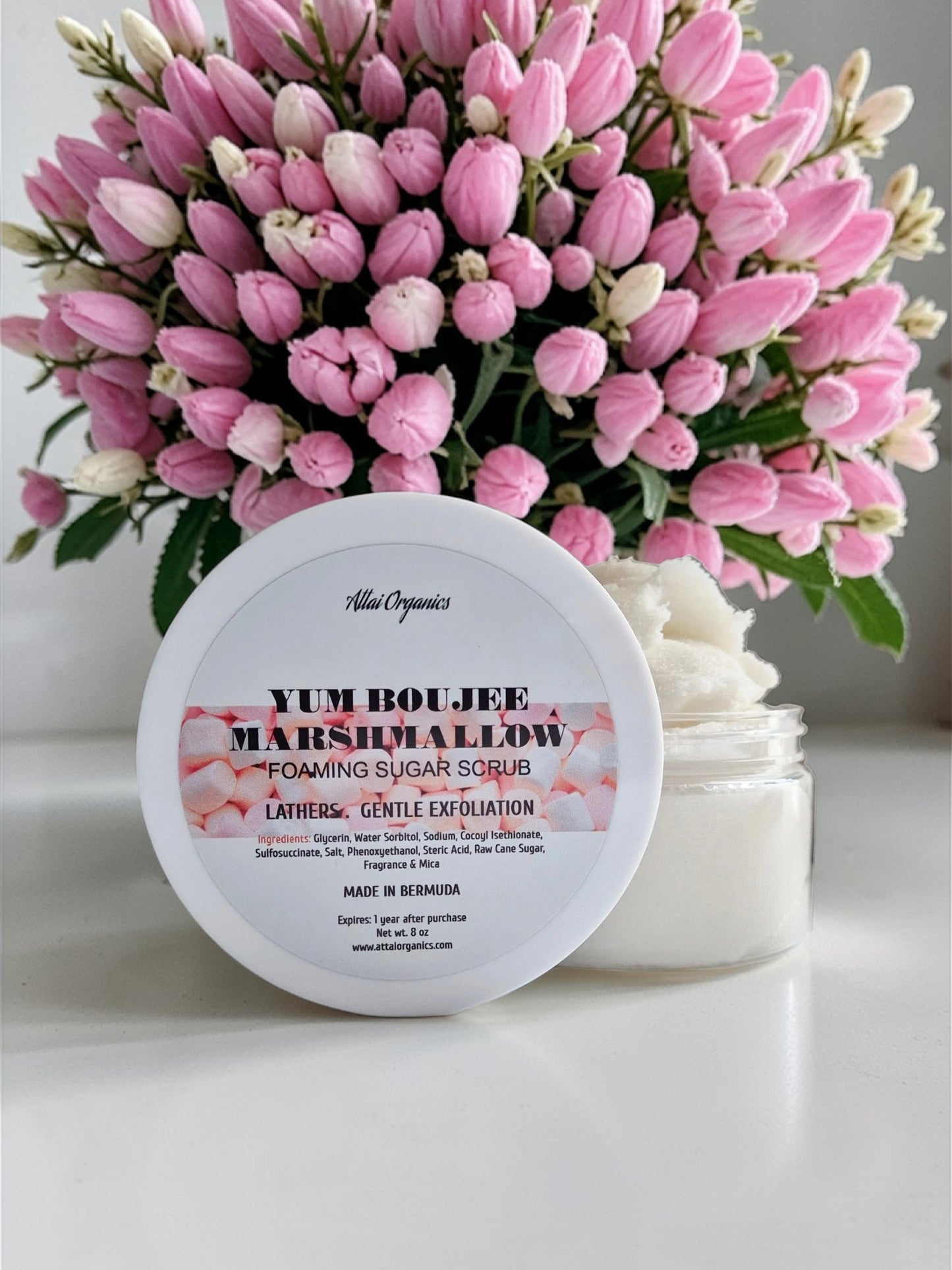 ' Yum Boujee Marshmallow ' Foaming Sugar Scrub