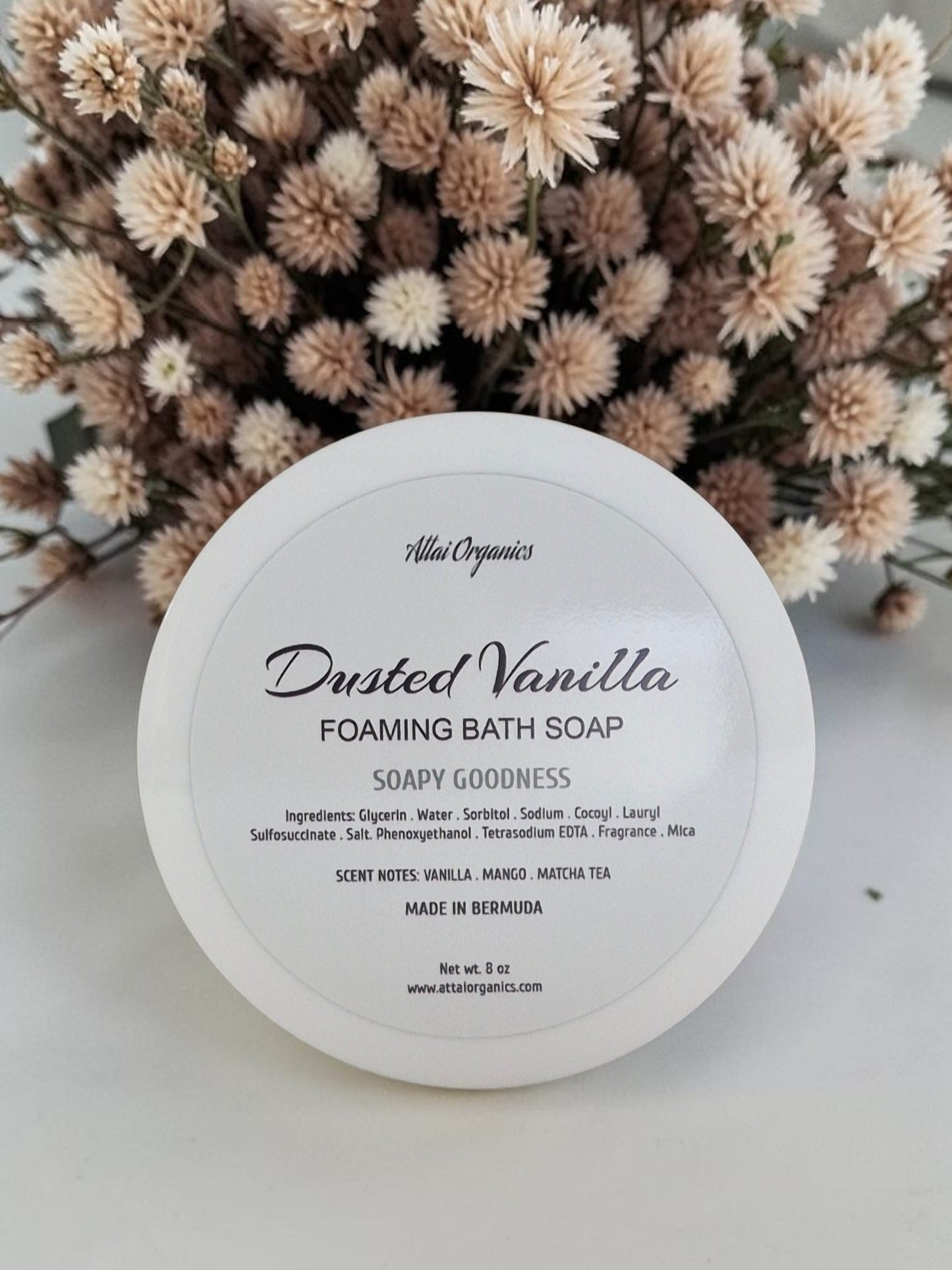 ' Dusted Vanilla ' Foaming Bath Soap