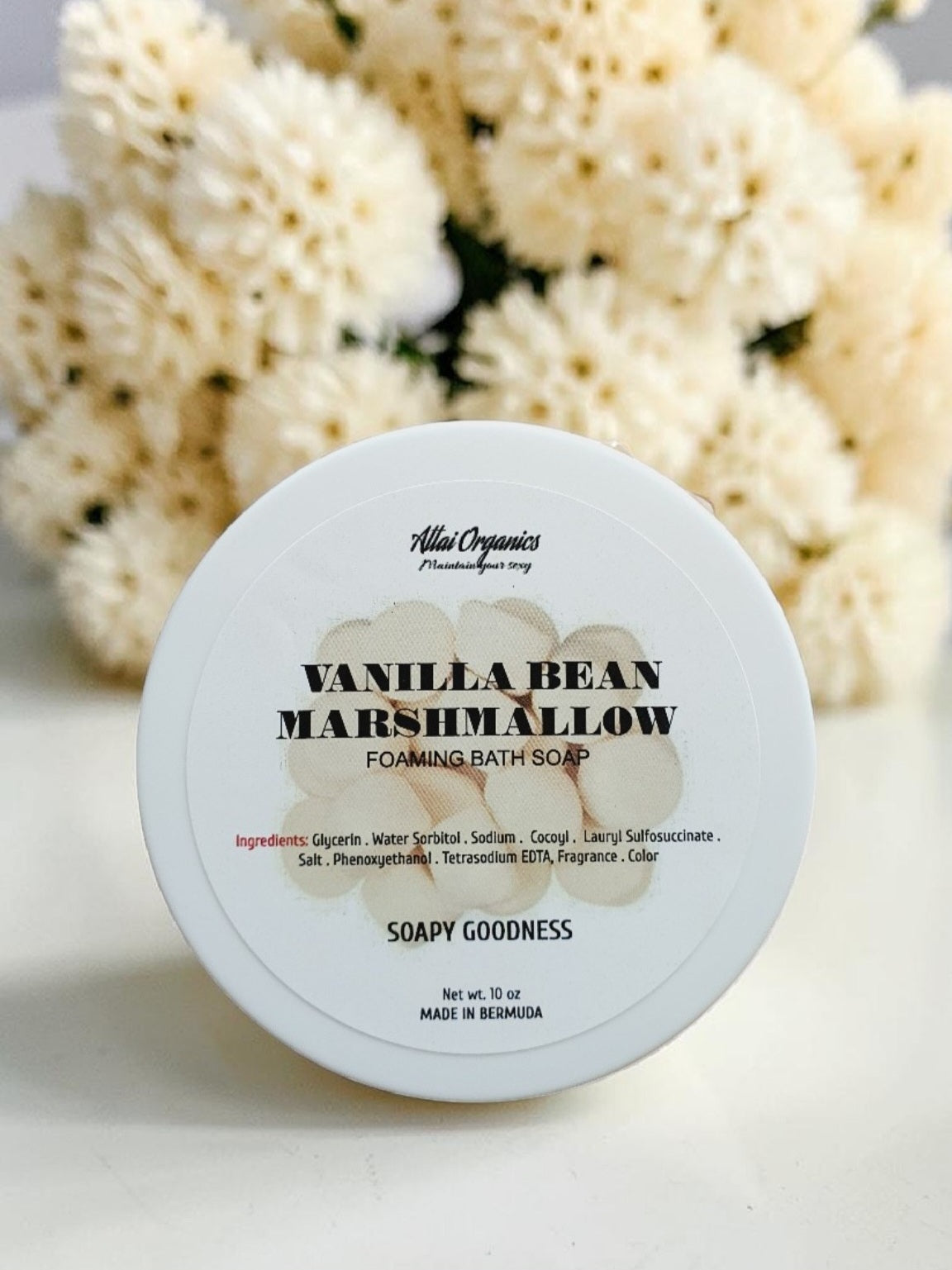 'Vanilla Bean Marshmallow' Foaming Bath Soap