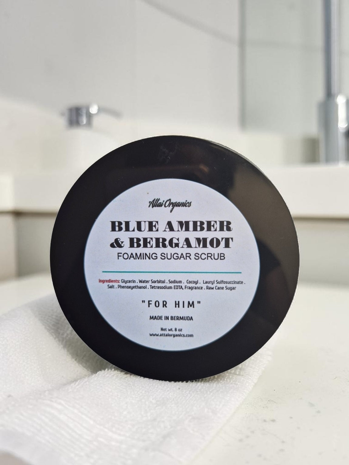 ' Blue Amber & Bergamot ' Foaming Sugar Scrub