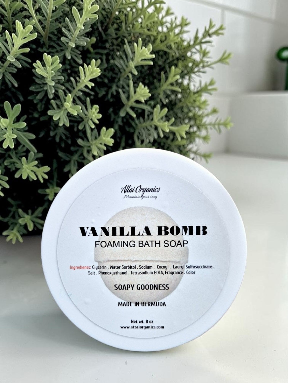 ' Vanilla Bomb ' Foaming Bath Soap