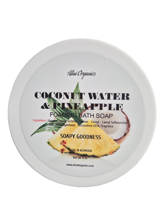 ' Coconut Water & Pineapple' Foaming Bath Soap
