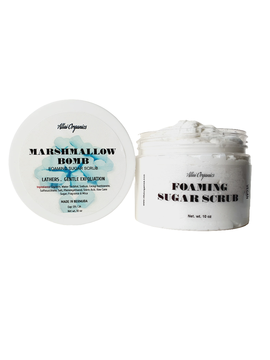 ' Marshmallow Bomb ' Foaming Sugar Scrub