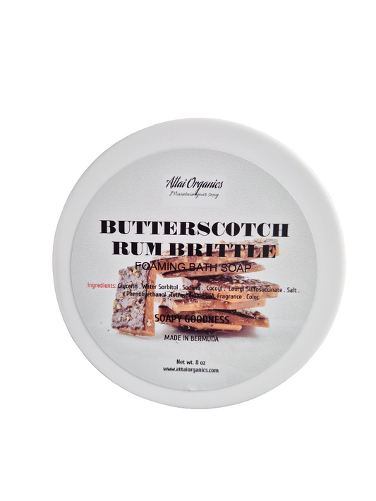 ' Butterscotch Rum Brittle ' Foaming Bath Soap