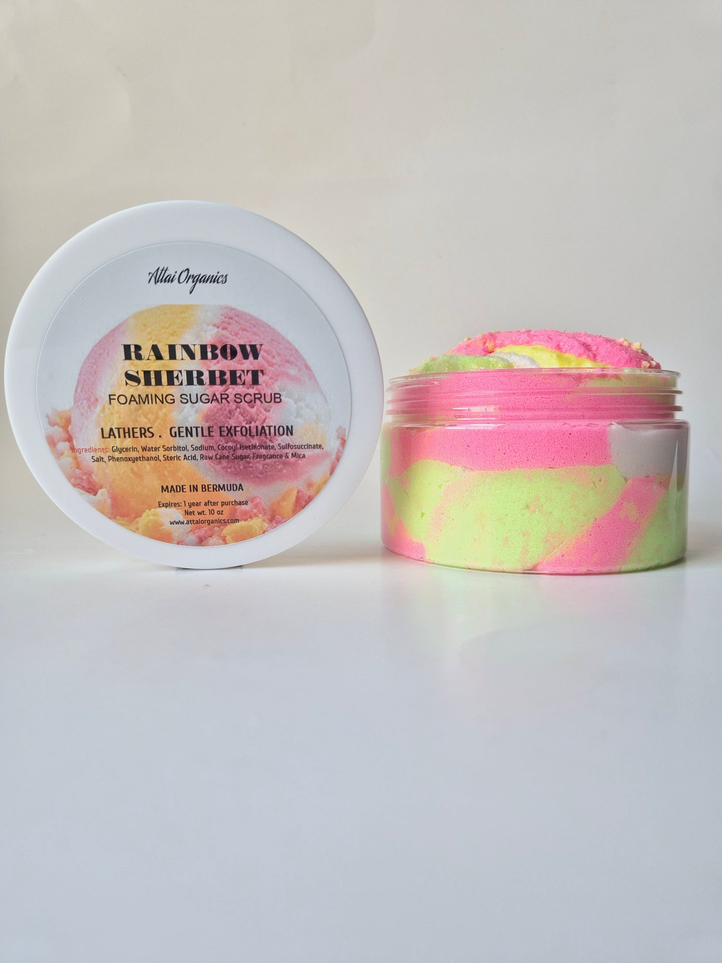 ' Rainbow Sherbet ' Foaming Sugar Scrub