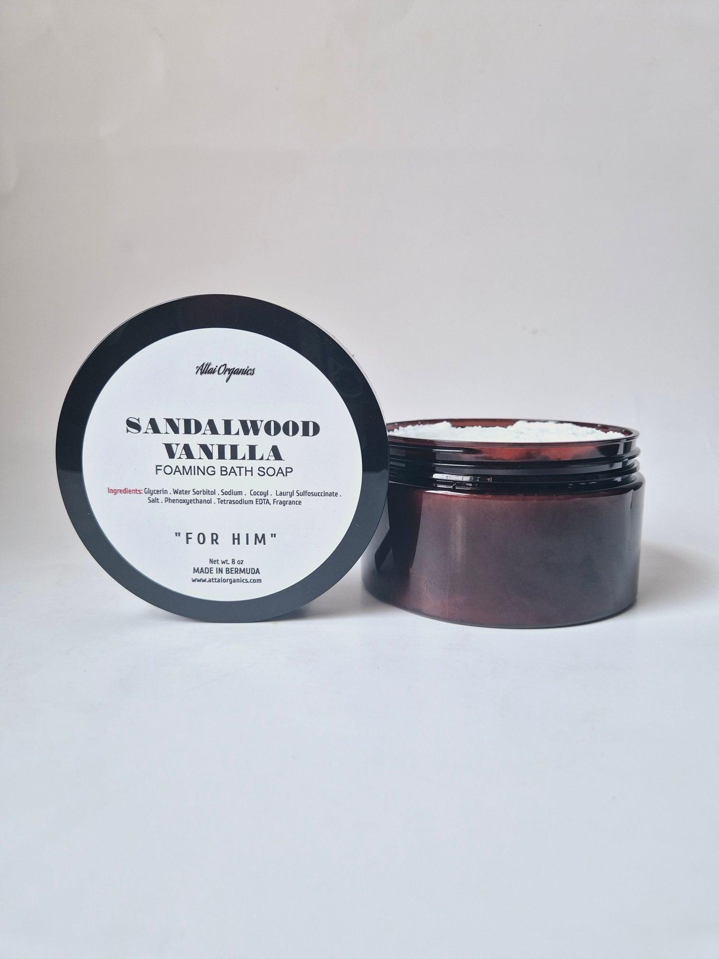 ' Sandalwood Vanilla ' Foaming bath Soap