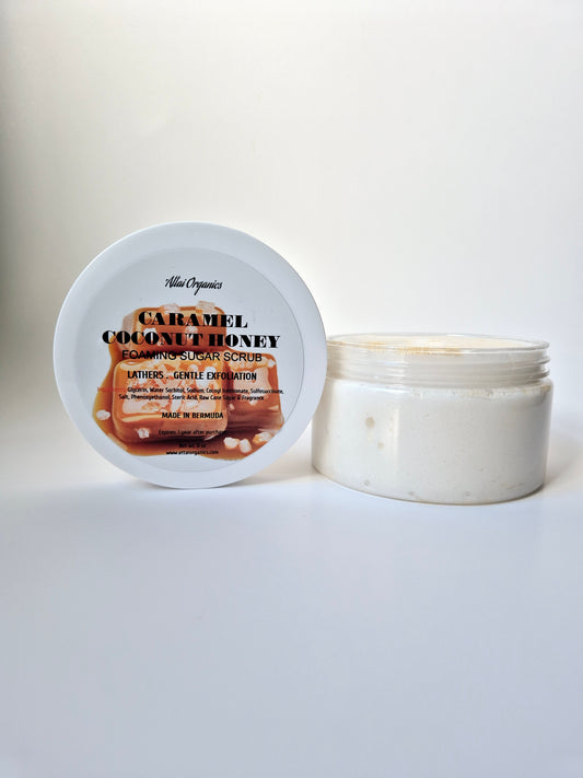 ' Caramel Coconut Honey ' Foaming Sugar Scrub