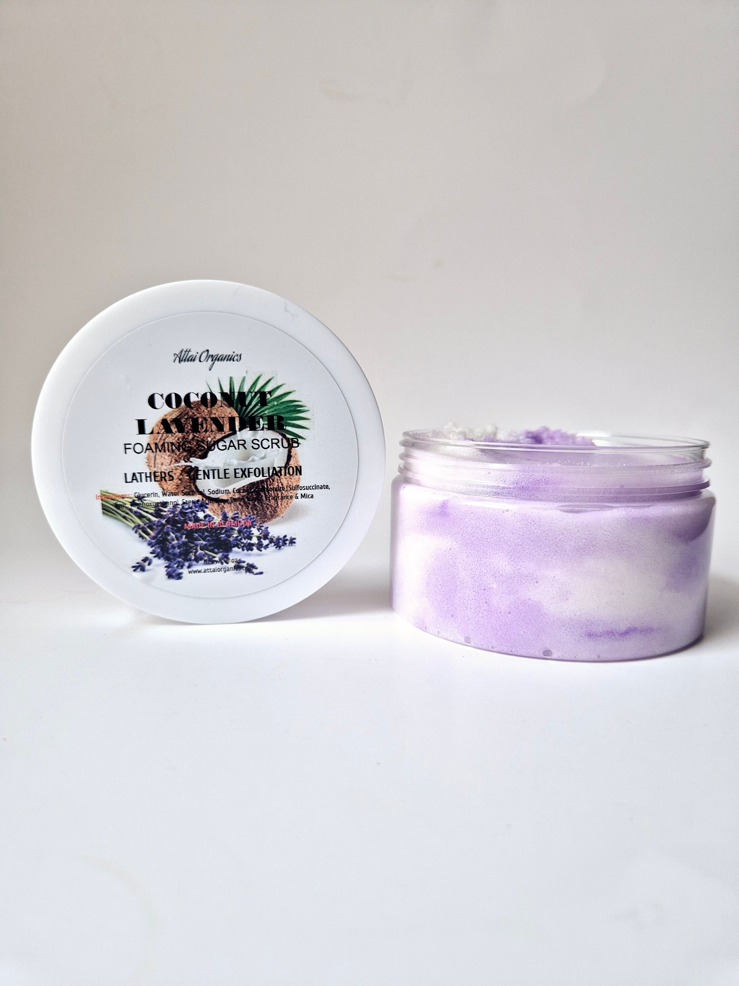 ' Coconut Lavender ' Foaming Sugar Scrub