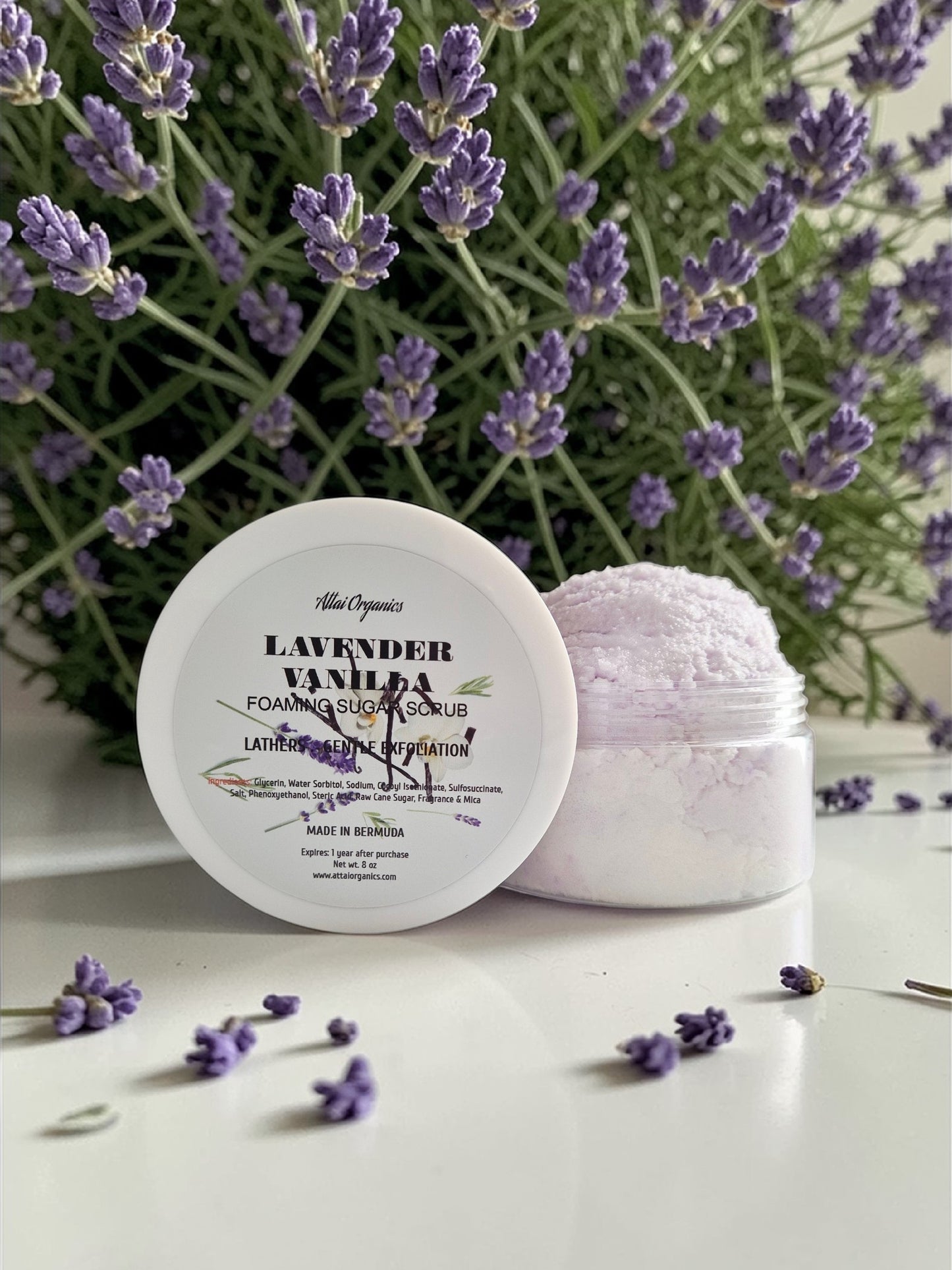 ' Lavender Vanilla ' Foaming Sugar Scrub