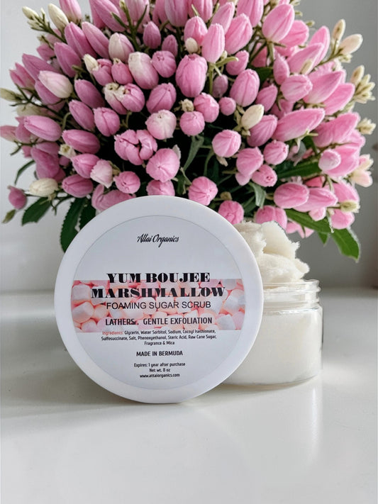' Yum Boujee Marshmallow ' Foaming Sugar Scrub