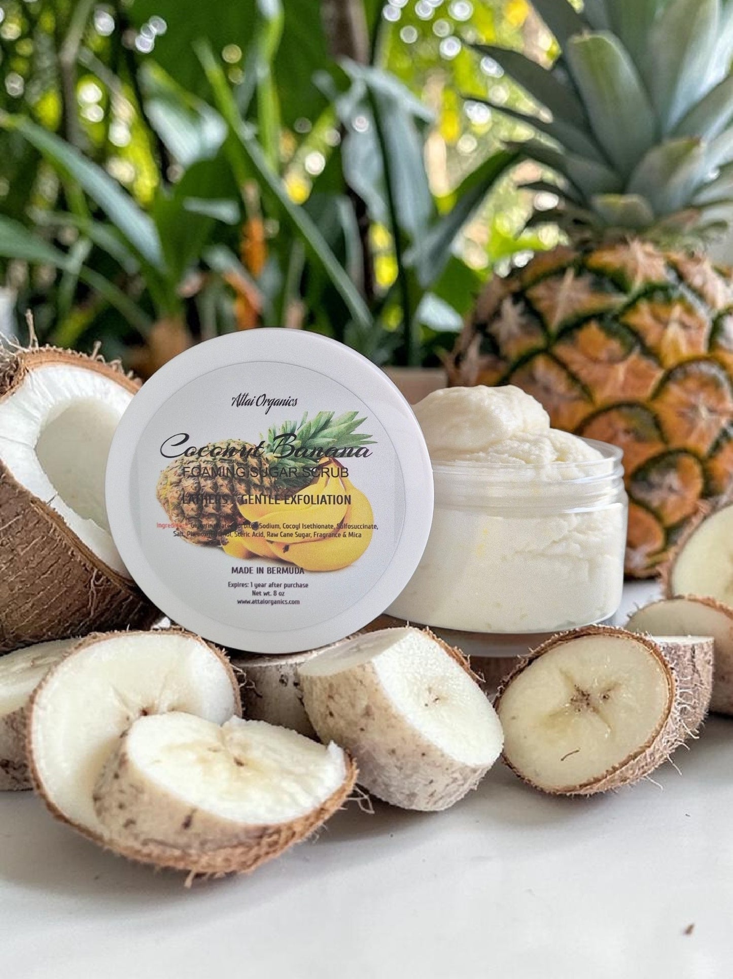 ' Coconut Banana ' Foaming Sugar Scrub