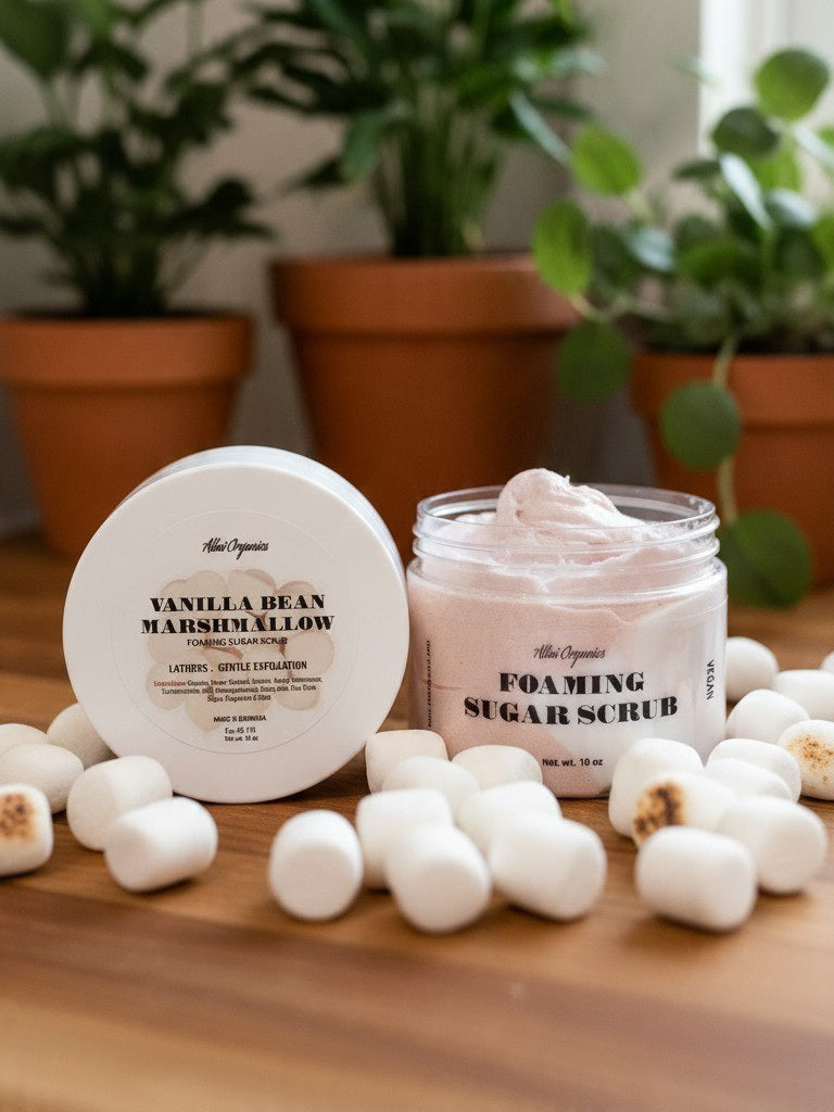 ' Vanilla Bean Marshmallow ' Foaming Sugar Scrub