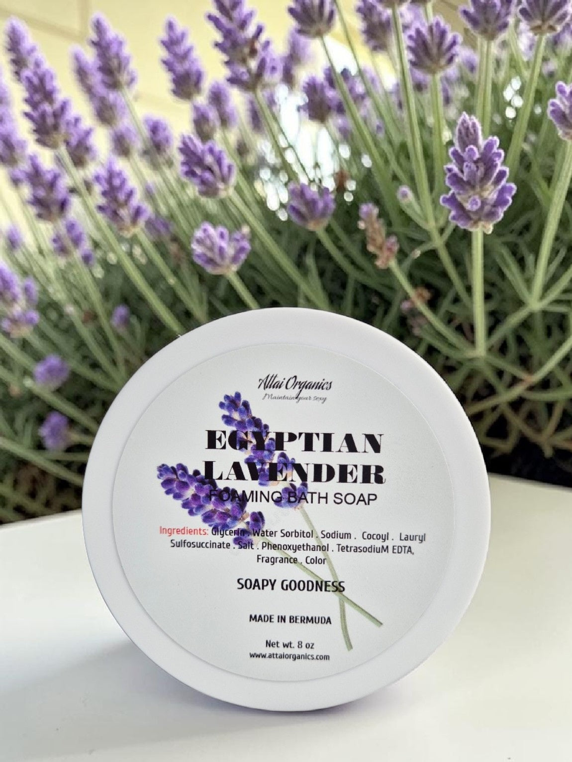 'Egyptian Lavender Foaming Bath Soap