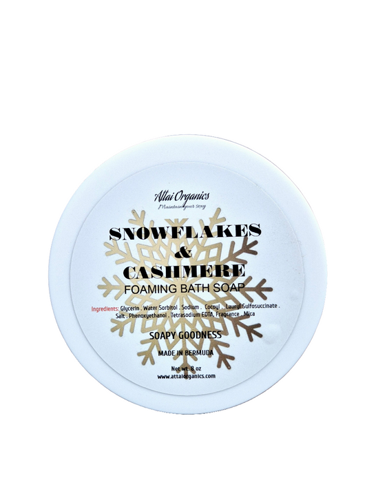 ' Snowflakes & Cashmere ' Foaming Bath Soap