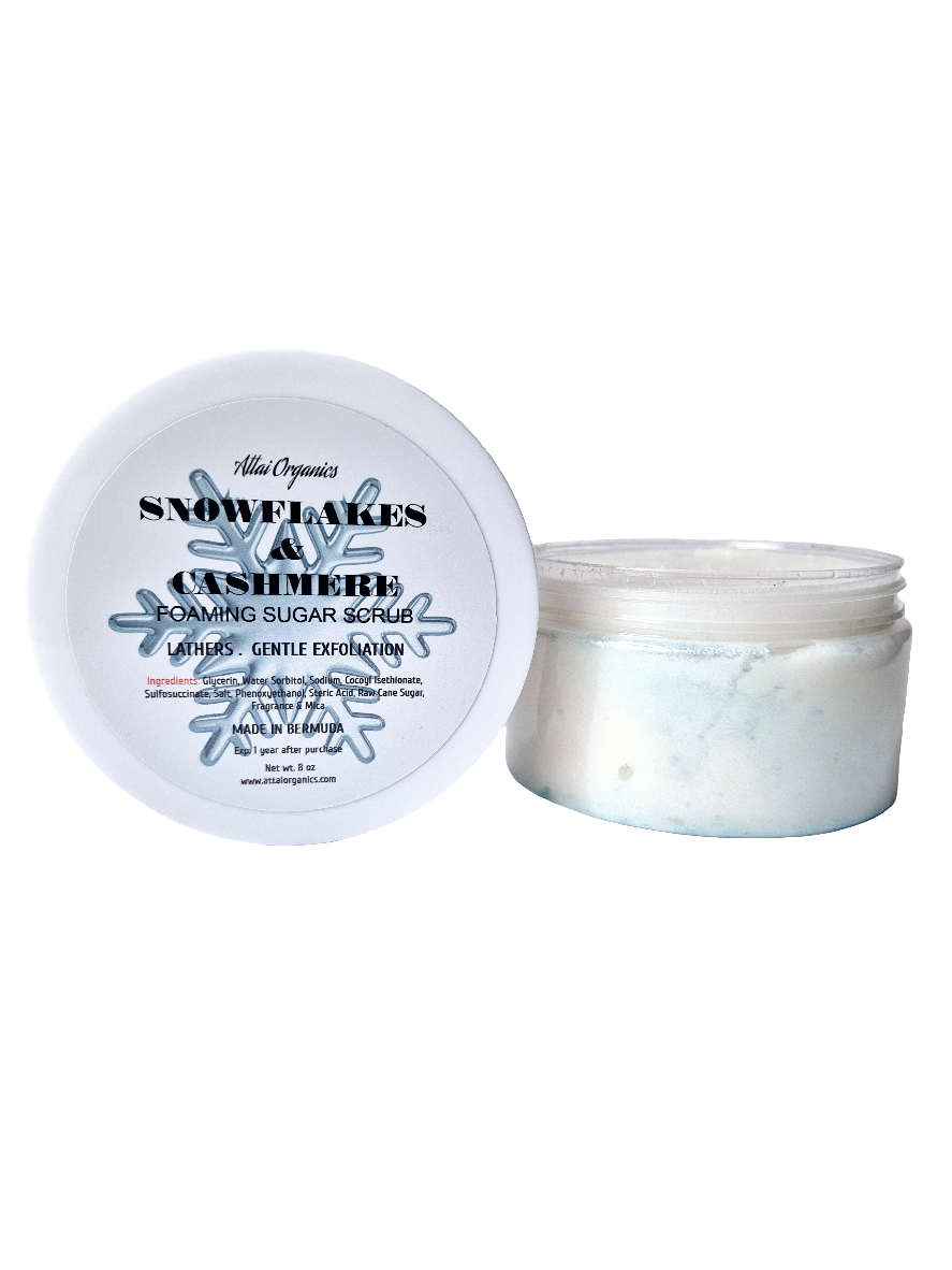 ' Snowflakes & Cashmere ' Foaming Sugar Scrub