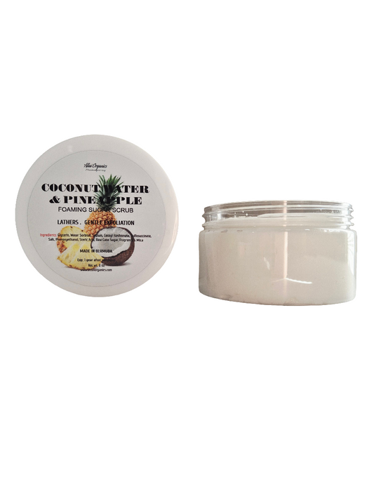 ' Coconut Water & Pineapple ' Foaming Sugar Scrub