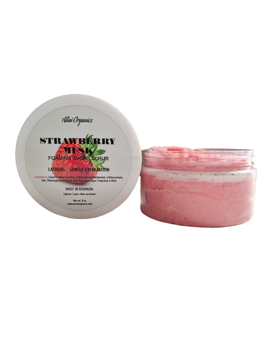 ' Strawberry Musk ' Foaming Sugar Scrub