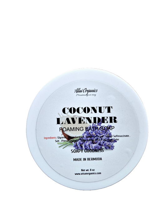 ' Coconut Lavender ' Foaming Bath Soap