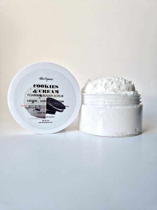 ' Cookies & Cream ' Foaming Sugar Scrub