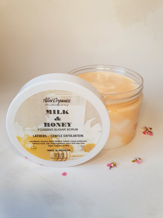 ‘Milk & Honey’ Foaming Sugar Scrub