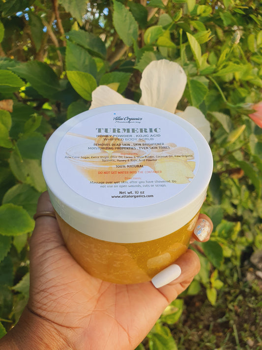 ‘Turmeric . Honey Powder . Kojic Acid’ Whipped Body Scrub