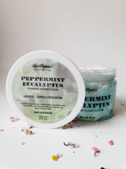 'Peppermint Eucalyptus’ Foaming Sugar Scrub